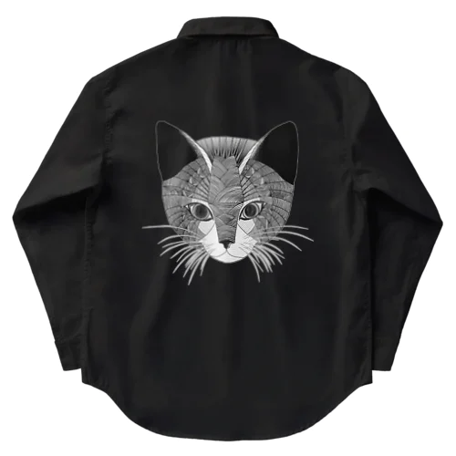 魚の目アート[CAT] Work Shirt