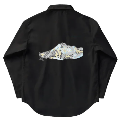 雪色かがやく妙高山 Work Shirt