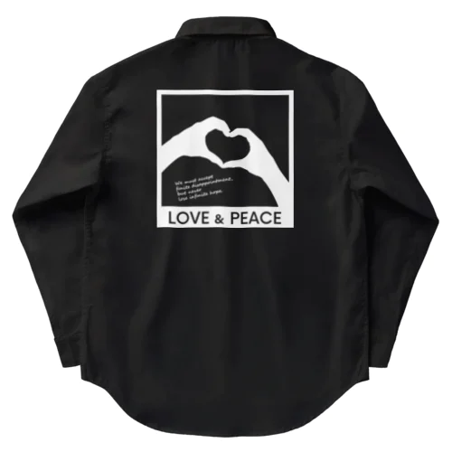 LOVE and PEACE ワークシャツ
