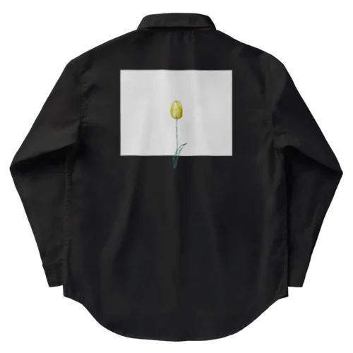 Lemon Tulip × Greige × Logo Work Shirt