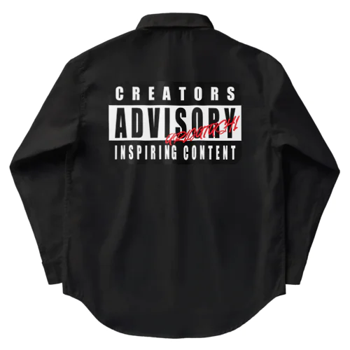 ADVISORY"CREATORS" BLACK ワークシャツ