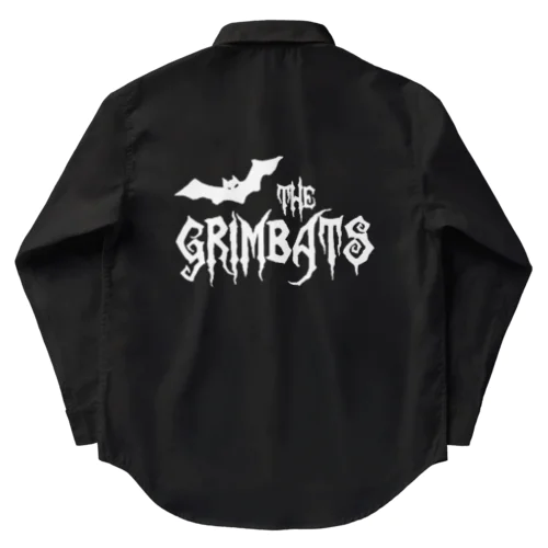 THE GRIMBATS logo-1 White ワークシャツ