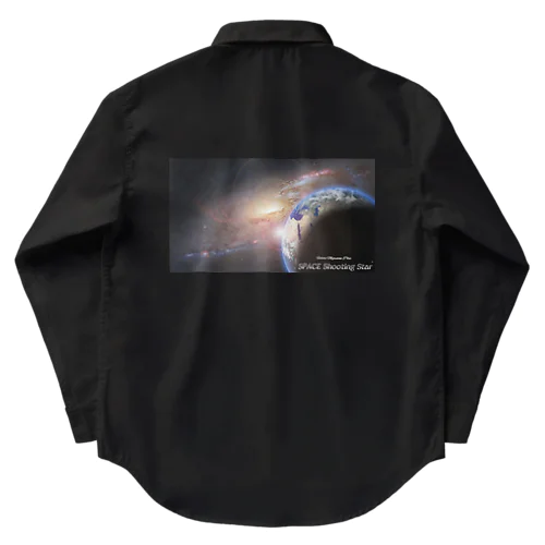 宇宙惑星地球🌏  悪魔 😈 ORIGAMI🚀✨ブラック👿😈⚫️ Work Shirt