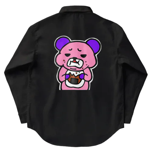 上着系　悩みクマ　ふぅーまん Work Shirt