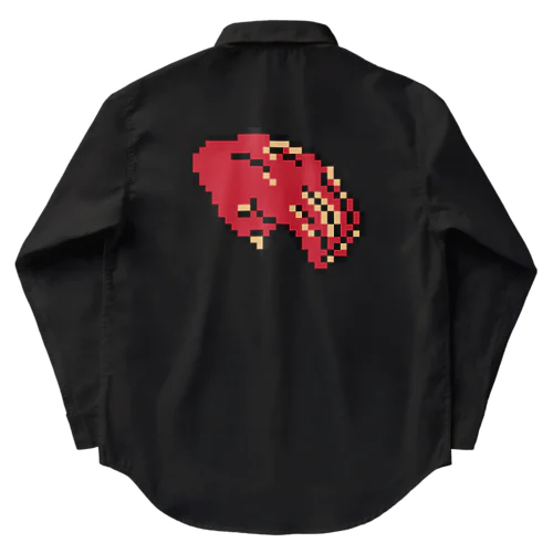 閻魔大王のドット絵　左手 Work Shirt