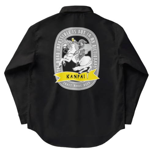 偉人 × BEER（ナポレオン・ビールラベル風） Work Shirt