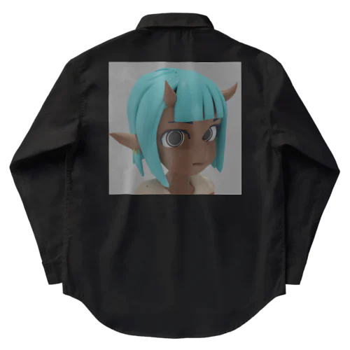 3D modeled imp girl Work Shirt