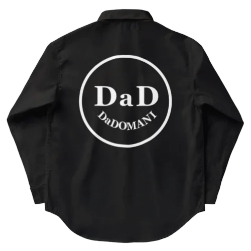 ワンポイントDaDちゃん 顔ロゴ 黒T専用 Work Shirt