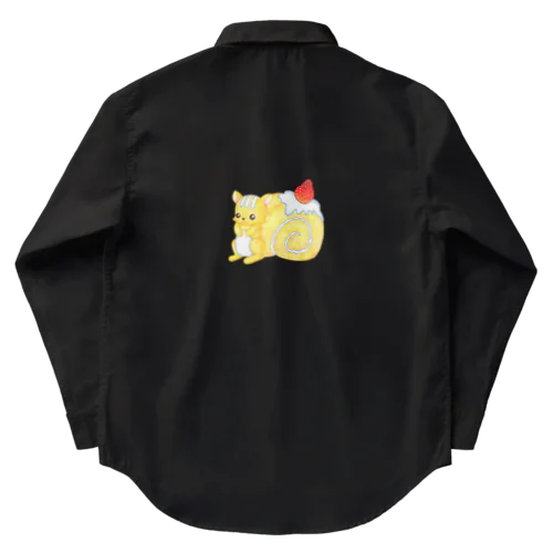 フードアニマル　ロールケーキリス Work Shirt