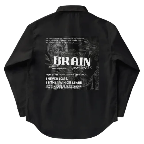 BRAIN ART RECORDS 2023 A/W WEB SHOP limited Product Work Shirt