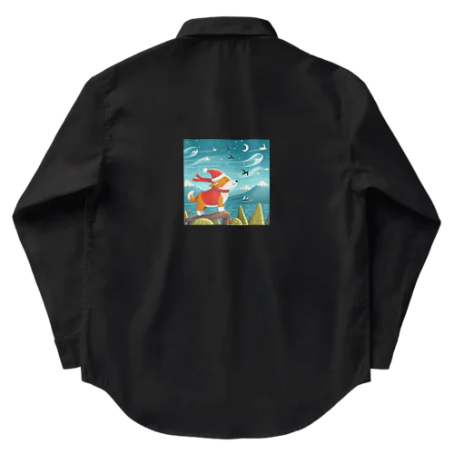 犬サンタシリーズ② Work Shirt