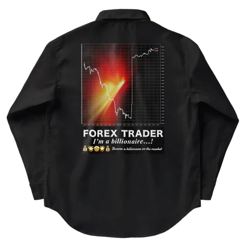 FXトレーダー デザイン(Ａ)Ver. Work Shirt