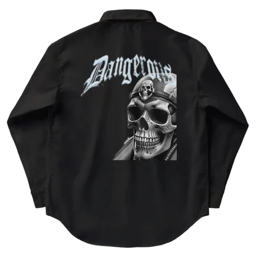 SKULL BIKER-01 Work Shirt