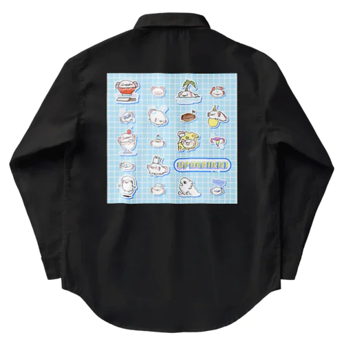 うぱえにっき「毎日」あおver. Work Shirt