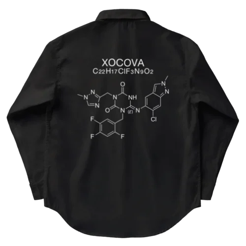 XOCOVA C22H17ClF3N9O2-ゾコーバ-(Ensitrelvir-エンシトレルビル-)白ロゴ ワークシャツ