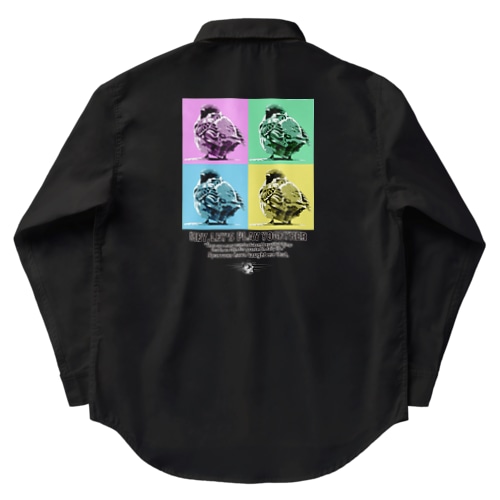 スズメのおチリ（ポップアート風） Work Shirt