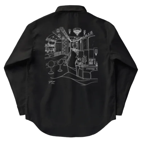 レトロ純喫茶　白 Work Shirt