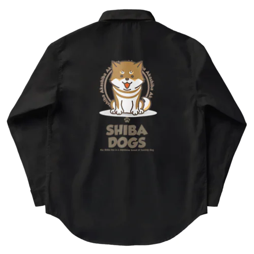 SHIBA DOG 赤 Work Shirt