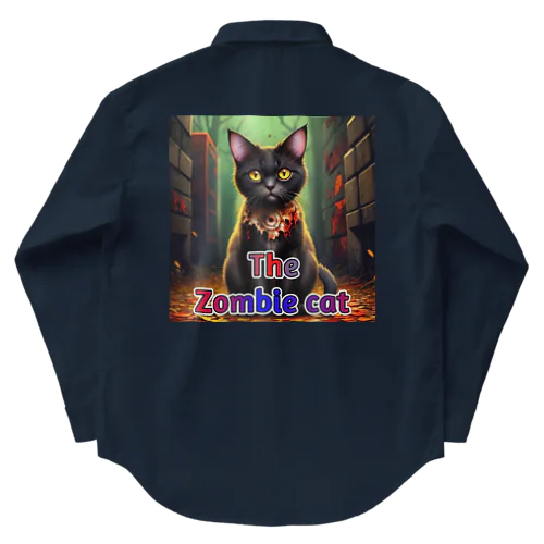 The zombie cat Work Shirt