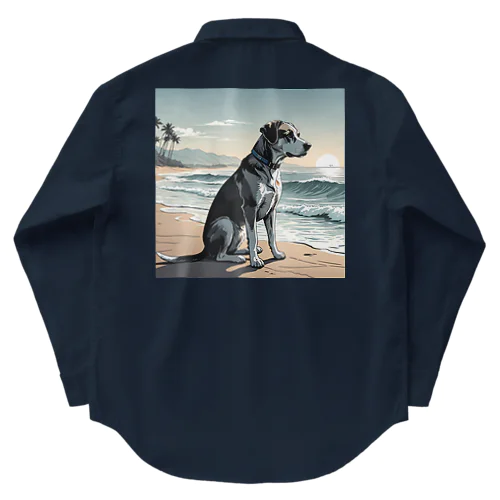 おいら波乗り🐕犬サーファー🏄 Work Shirt