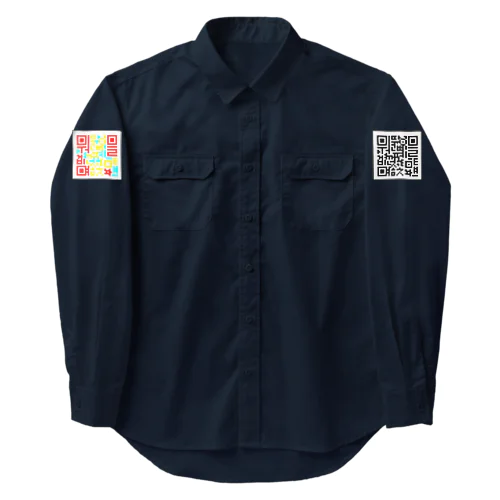 答え合わせ 付き　QRコードに空目するハングル　 Work Shirt