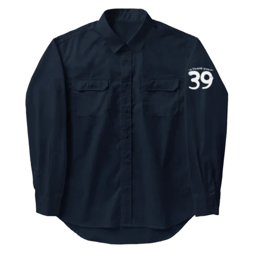 ワンポイント 39 Thank you B Work Shirt