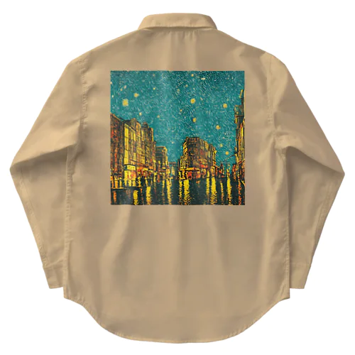 night sky after rain Work Shirt