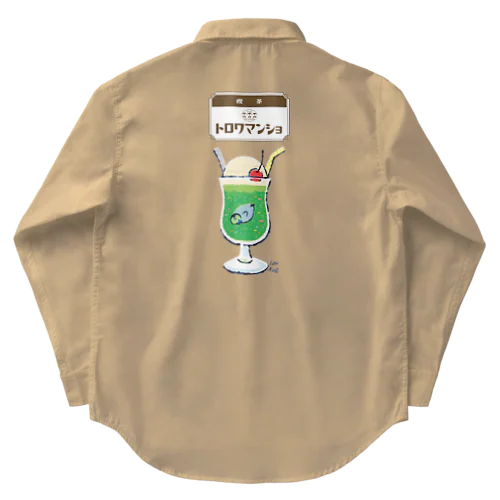 【喫茶】ペンギンクリームソーダ(ロゴ入) Work Shirt