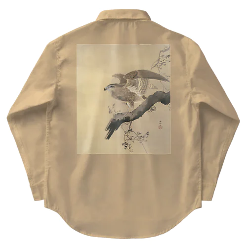 小原古邨　鷹　Ohara Koson / Falcon Work Shirt