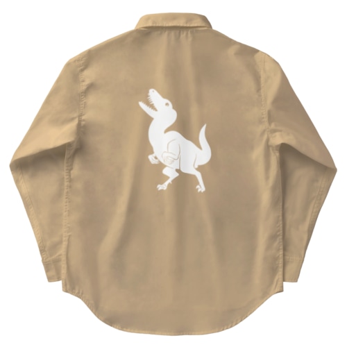 ヴェロキラプトル②(白) Work Shirt