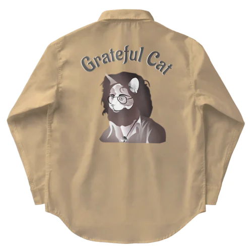 Grateful Cat h.t. ワークシャツ