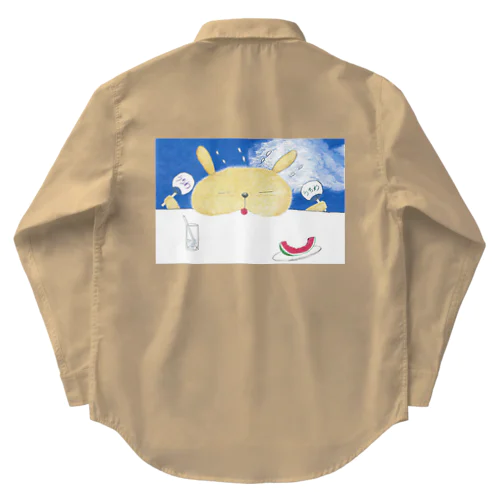 うさ太夏バテ2 Work Shirt