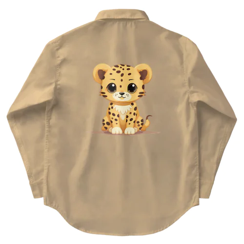 cute cheetah Work Shirt