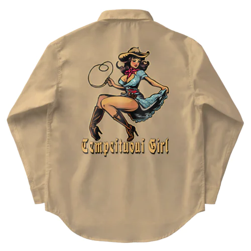 COWGIRL　じゃじゃ馬娘　tempestuous girl Work Shirt