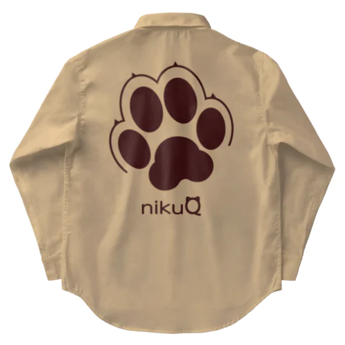 肉球をモチーフにしたオリジナルブランド「nikuQ」（犬タイプ）です ワークシャツ