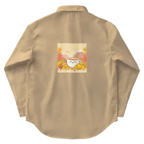 イチョウと紅茶シリーズ② Work Shirt