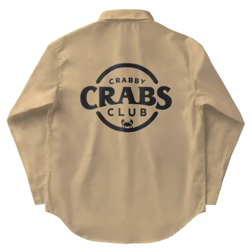 CRABBY CRABS CLUB シンプルロゴ ワークシャツ