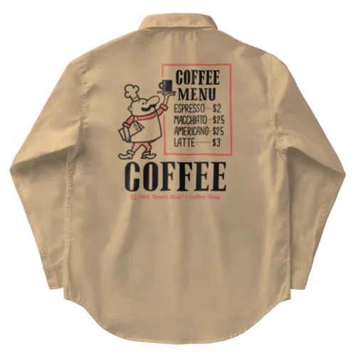 ビーンズマンのCOFFEE SHOP ワークシャツ