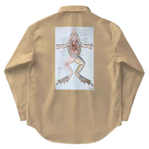 カエルの解剖 Work Shirt