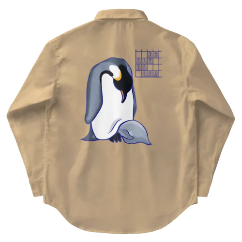 解説「おっとこれはイビアナですね」ペンギン編 Work Shirt