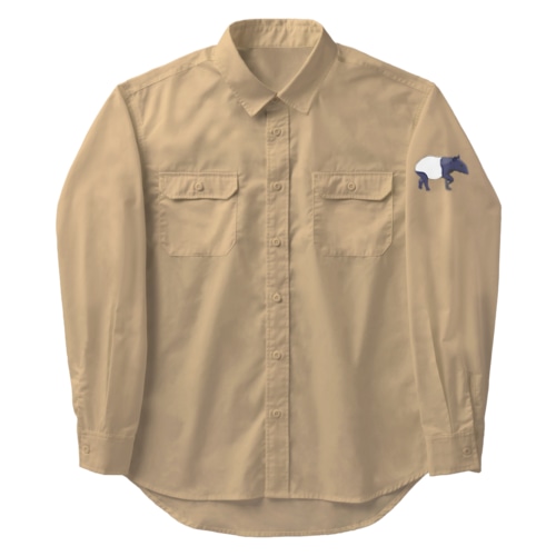 マレーバク母さん　文字無し Work Shirt