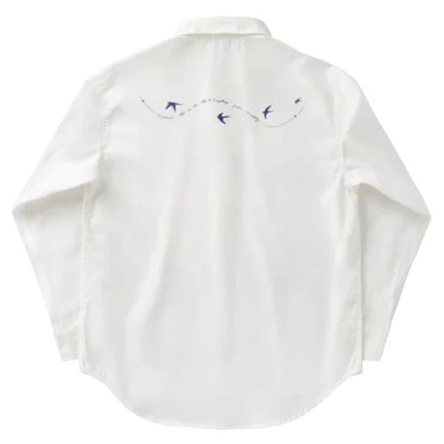 ツバメ swallows Work Shirt