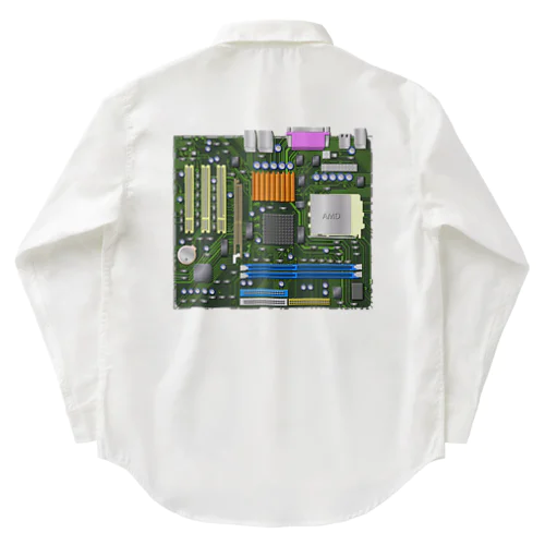 パソコンのマザーボード Work Shirt