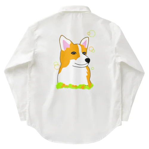 コーギー癒し犬 Work Shirt