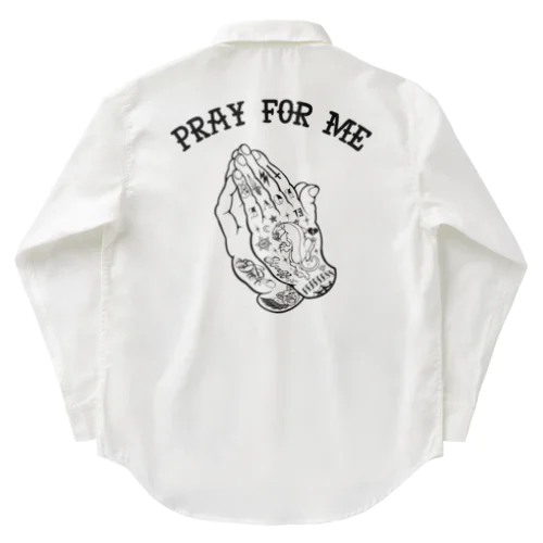 『Pray for me（黒）』 ワークシャツ