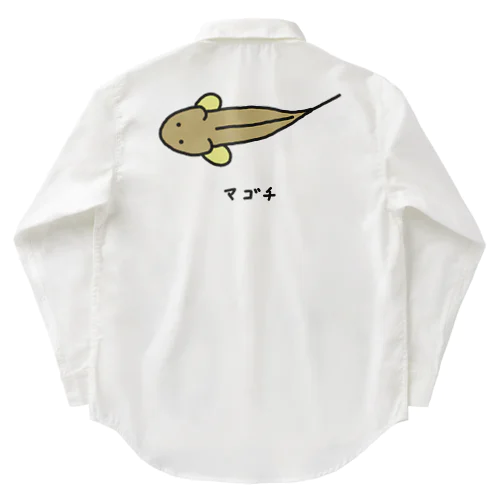 【魚シリーズ】マゴチ♪横♪221019 ワークシャツ