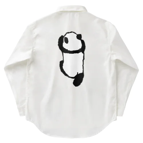 よじ登るパンダ Work Shirt