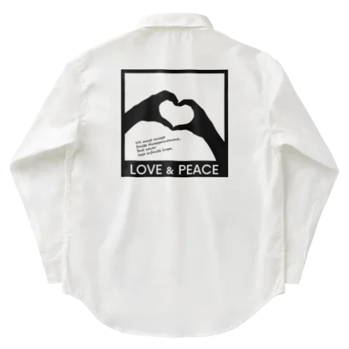 LOVE and PEACE ワークシャツ