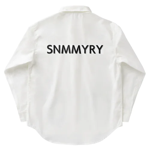 SNMMYRYボックスロゴ　パターンA ワークシャツ