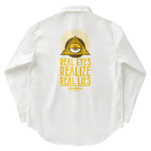 REAL EYES REALIZE REAL LIES (YELLOW ver.) Work Shirt